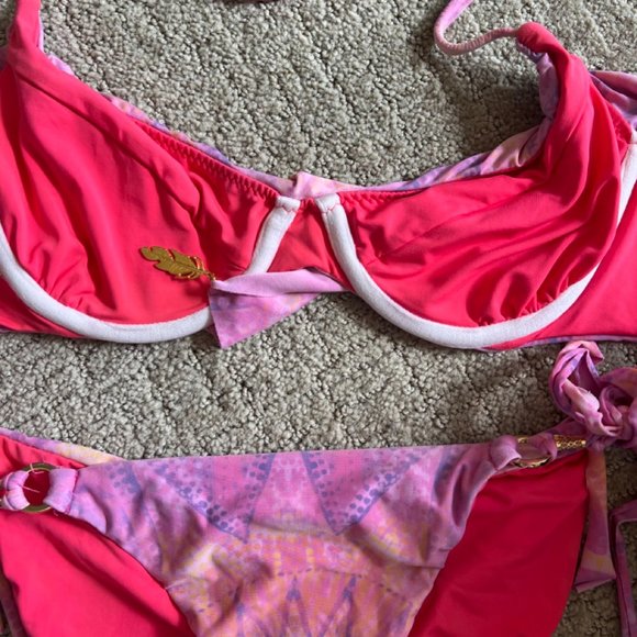 ale by alessandra ambrosio island fire bikini set, small - Picture 5 of 10